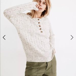 Donegal Bowden Henley Sweater in Coziest Yarn